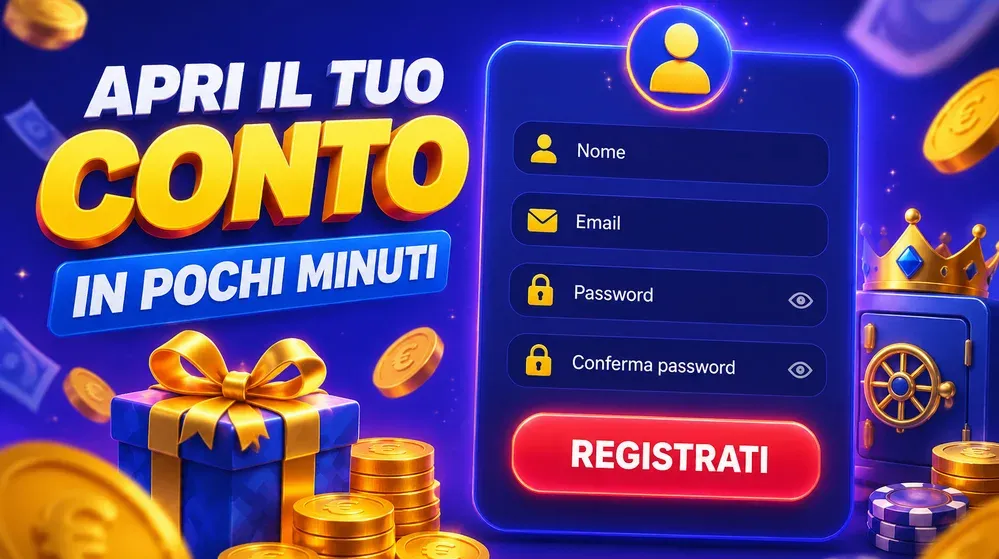 modulo di registrazione con campi email e password